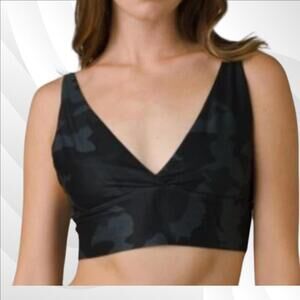 2/$50 Prana Black Camo Layna Brami Size M | Stylish Activewear Top